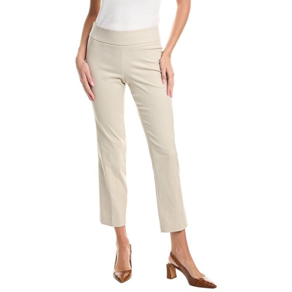 Jones New York Womens Pull-On Straight Ankle Pant, Brown